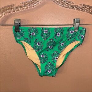 J.CREW  CREWCUTS Girls' Floral Green Bikini Bottom sz 6-7